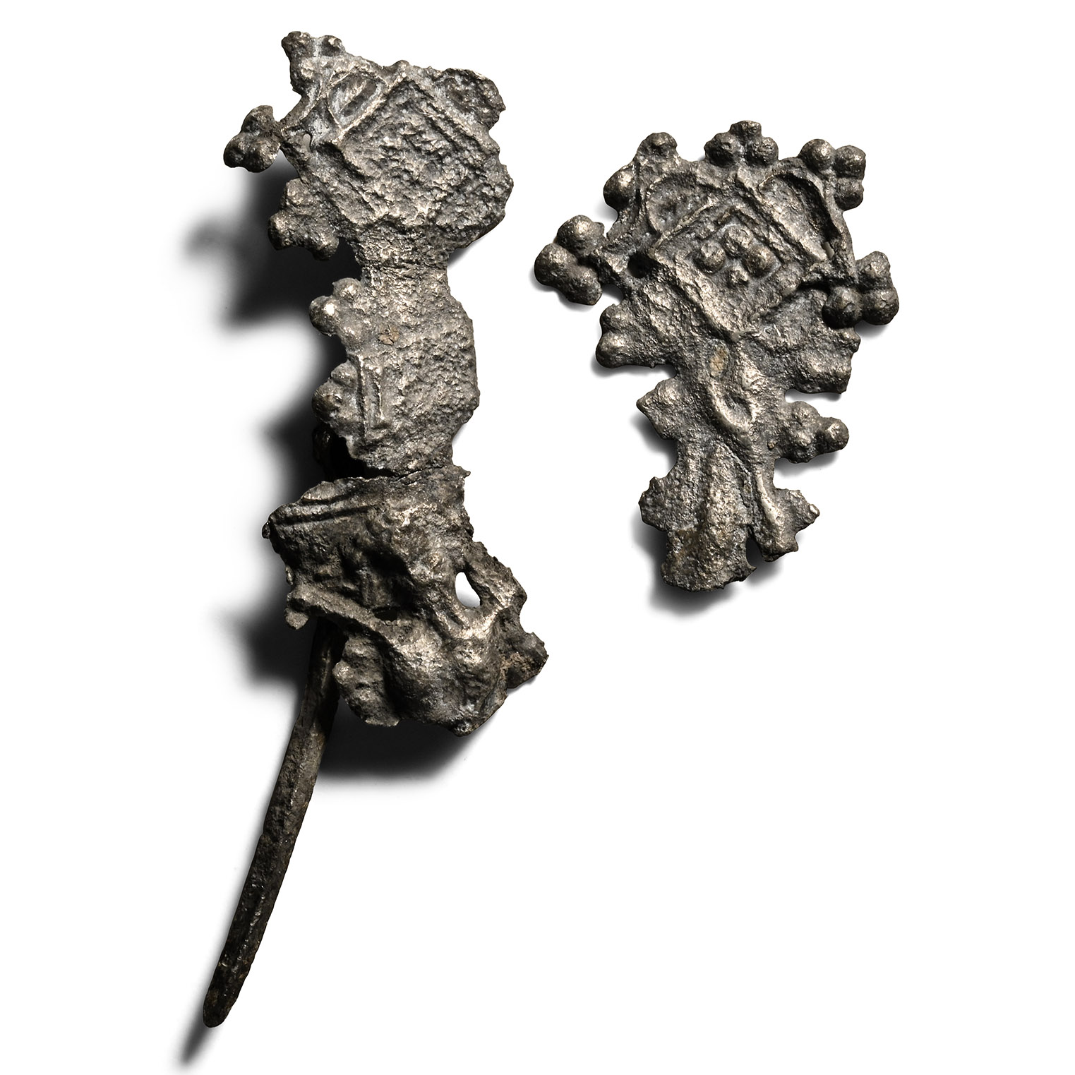 Medieval Pewter Pilgrims Badge with Christ on Crucifix