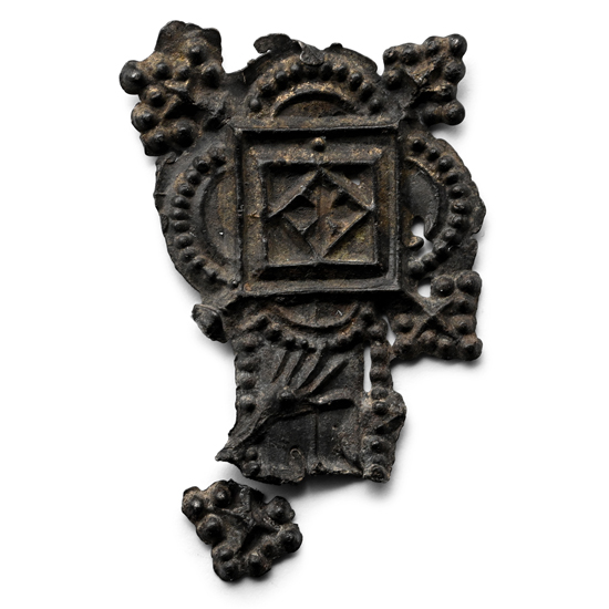 Medieval Pewter Pilgrims Badge with Christ on Crucifix