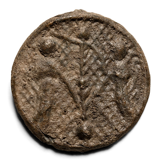 Medieval Pewter Pilgrims Badge with Annunciation