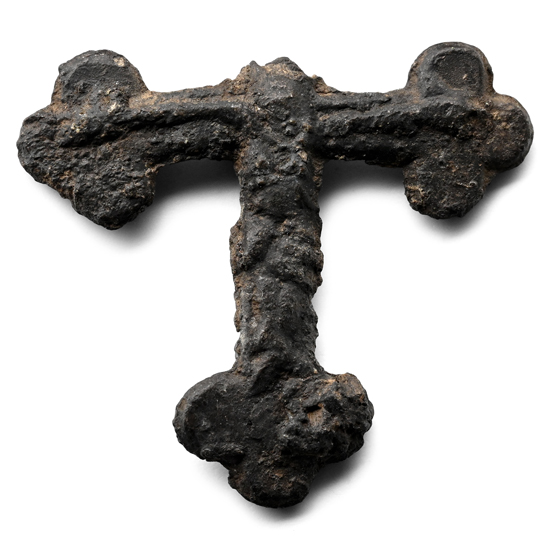 Medieval Pewter Pilgrims Badge with Christ on Cross