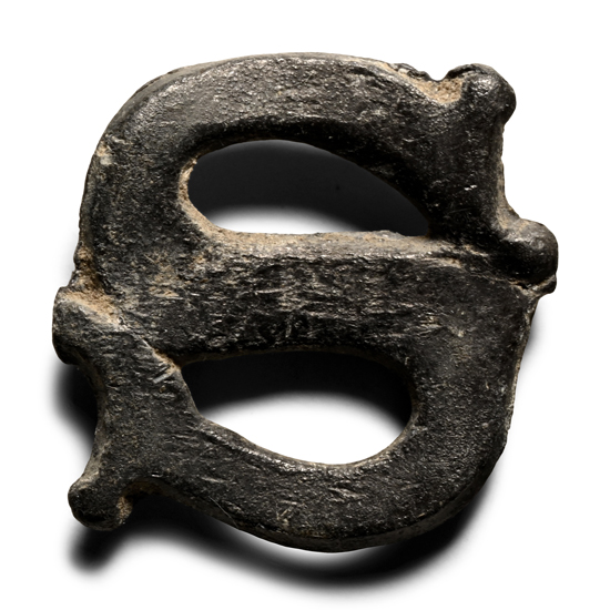 Medieval Pewter Letter S Pilgrims Badge