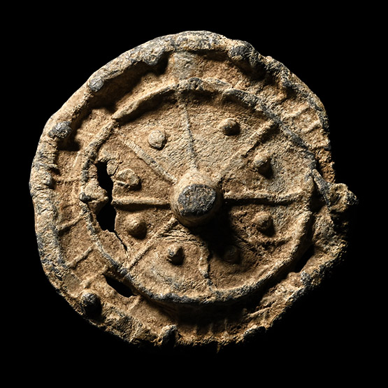 Medieval Pewter Circular Pilgrims Badge