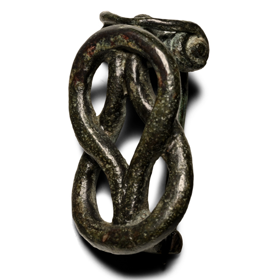 Roman Bronze Hercules Knot Brooch