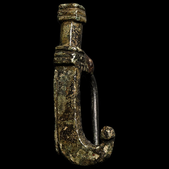 Roman Bronze Dagger Plate Brooch