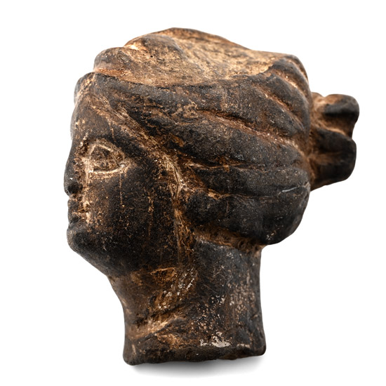 Greek Terracotta Head of a Goddess