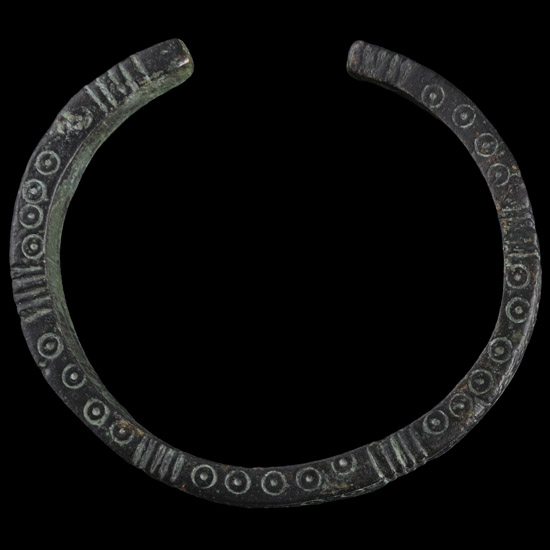 Roman Bronze Decorated Armilla Bracelet