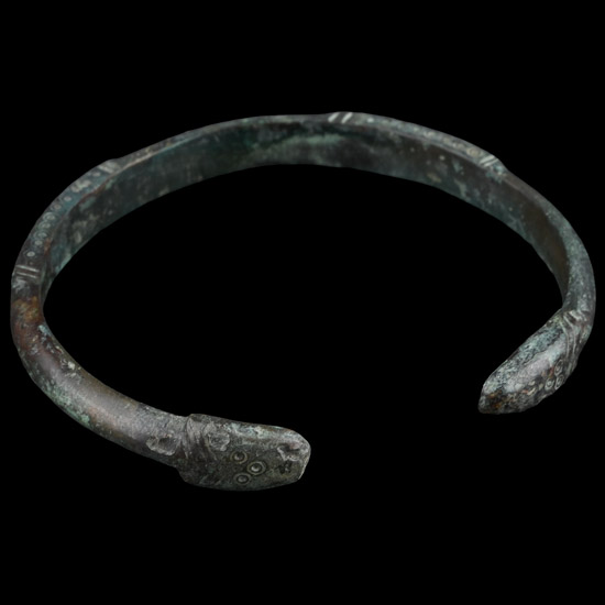 Roman Bronze Decorated Armilla Bracelet