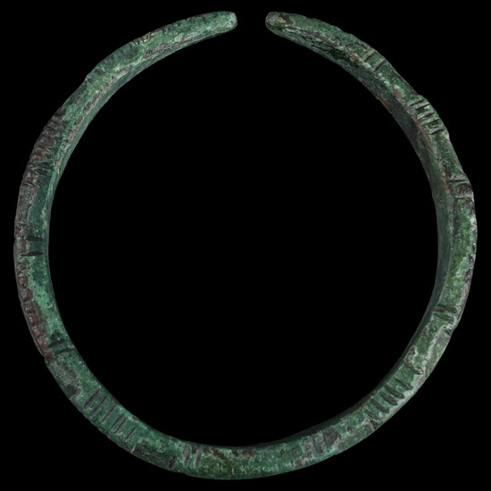 Roman Bronze Decorated Armilla Bracelet