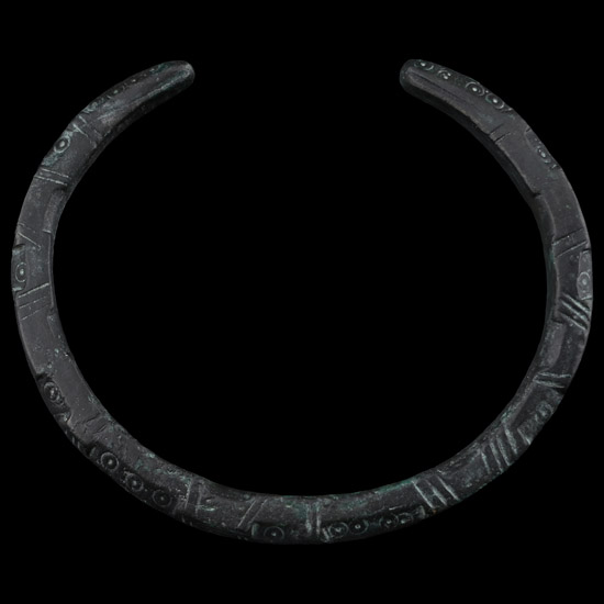 Roman Bronze Decorated Armilla Bracelet