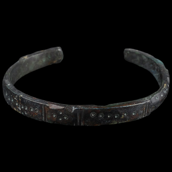 Roman Bronze Decorated Armilla Bracelet