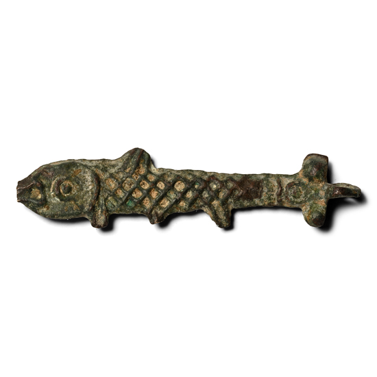 Byzantine Bronze Fish Pendant