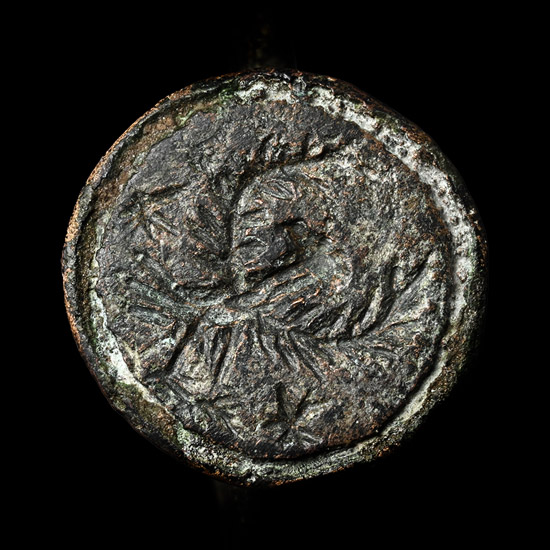 Migration Period Bronze Ring with Spread Eagle