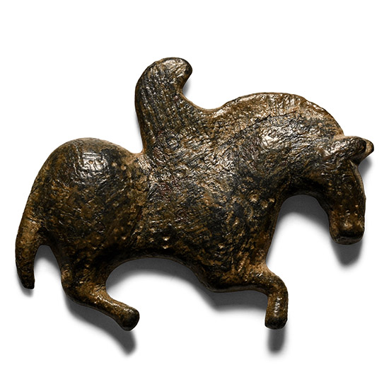 Greek Bronze Pegasus Belt Mount