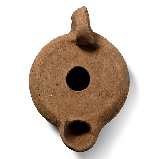 Large Roman Terracotta Oil Lamp