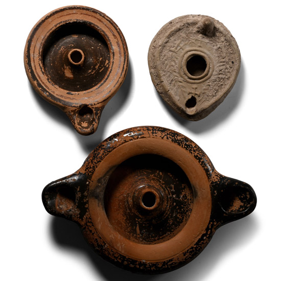 Greek and Byzantine Ceramic Oil Lamp Collection