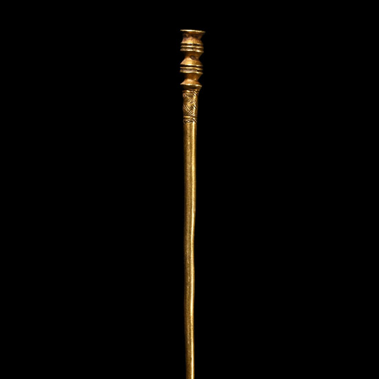 Roman Decorated Gold Dress Pin