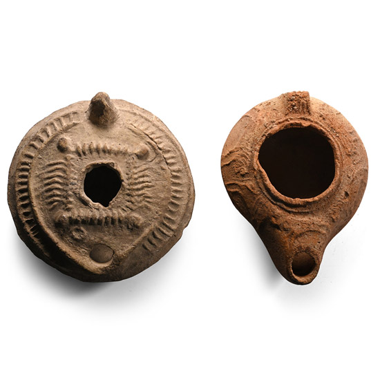 Byzantine Ceramic Oil Lamp Collection