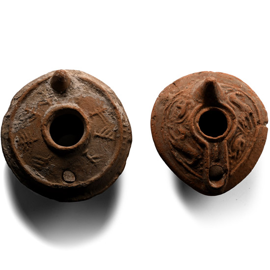 Byzantine Ceramic Oil Lamp Collection
