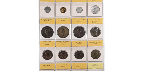 Group of Sixteen [16] Reproductions of Roman Coins.