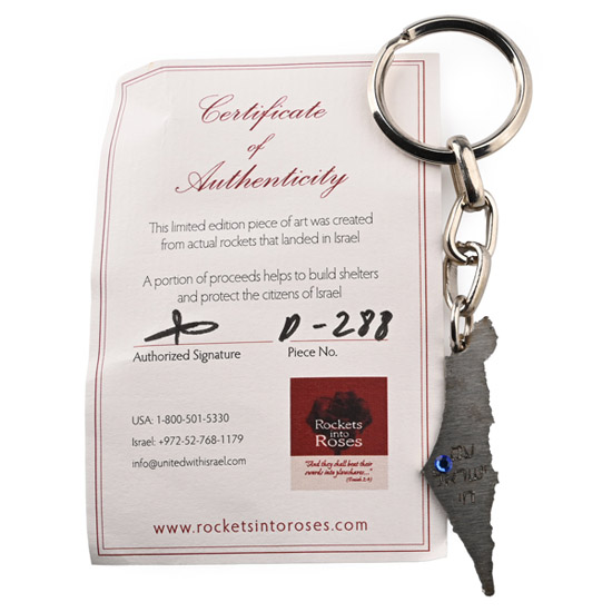 Palestinian Iron Rocket Keyring