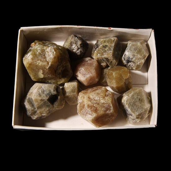 Group of Grossular Garnet Mineral Specimens