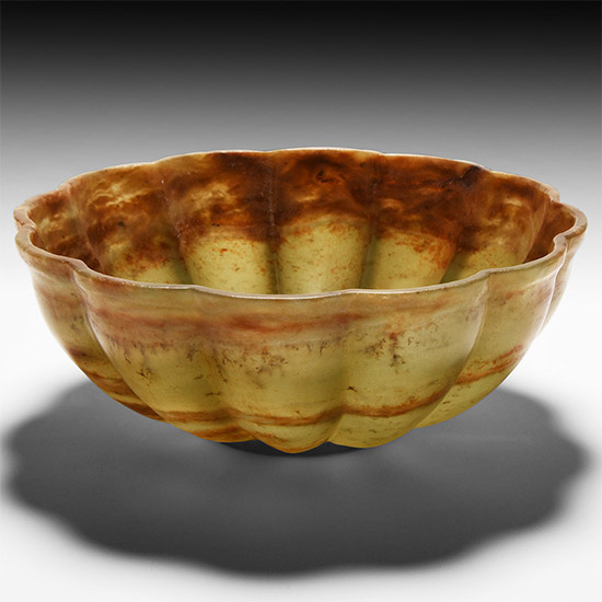 Indian Moghul Style Green Stone Bowl