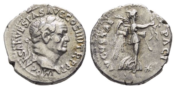 Vespasian AR Denarius.