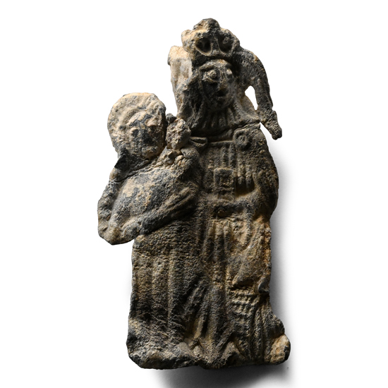 Medieval Pewter Pilgrims Badge with Mary and Child