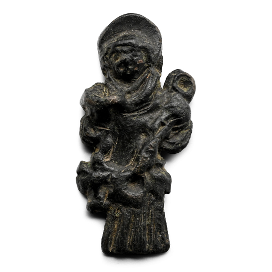 Medieval Pewter Pilgrims Badge with Mary and Child