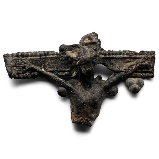 Medieval Pewter Pilgrims Badge with Corpus Christi