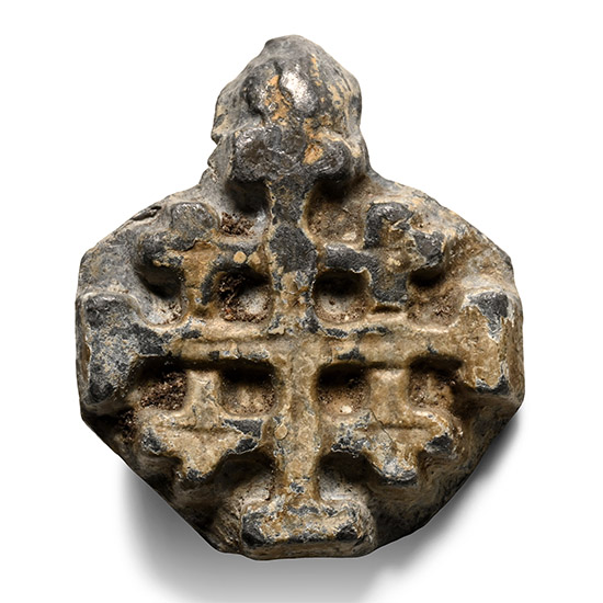 Medieval Bronze Jerusalem Cross Pilgrims Pendant