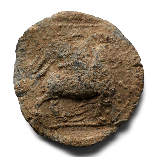 Medieval Pewter Badge with Agnus Dei