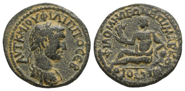 Philip I AE 25mm of Philomelium, Phrygia.