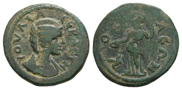 Julia Domna AE Diassarion or 2 Assaria of Cotiaeum, Phrygia.