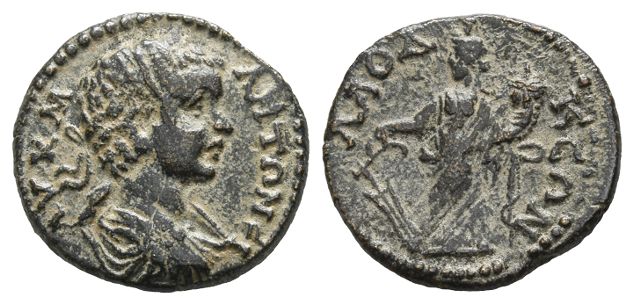 Caracalla AE 18mm of Laodicea ad Lycum, Phrygia.