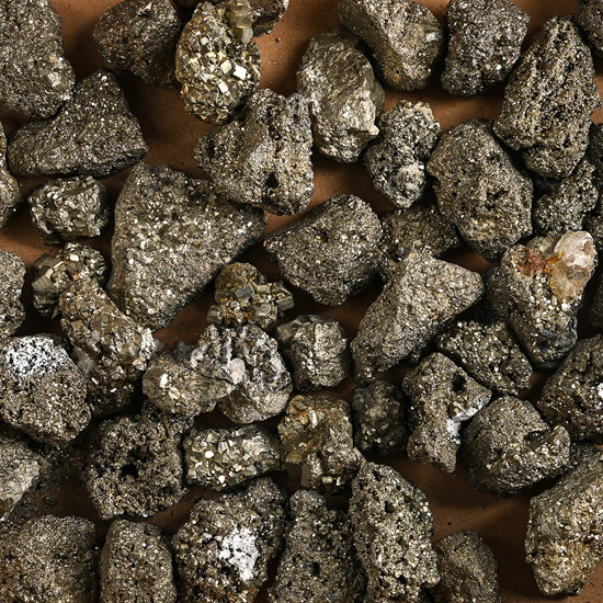 Large Group of Pyrite Mineral Specimens