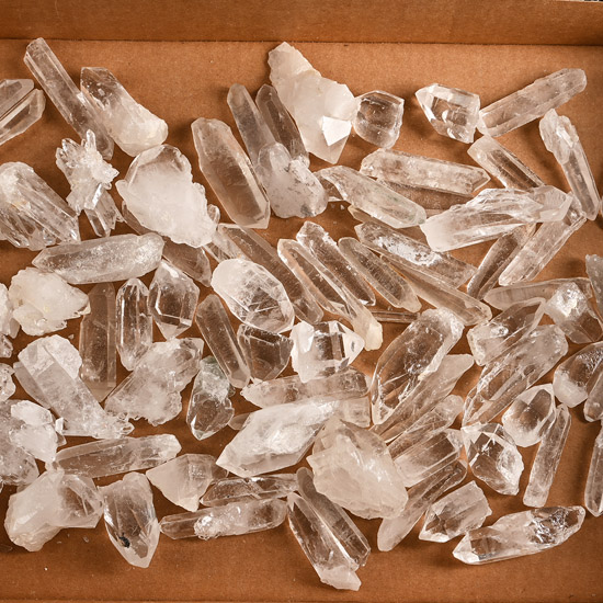 Large Group of Quartz Mineral Specimens