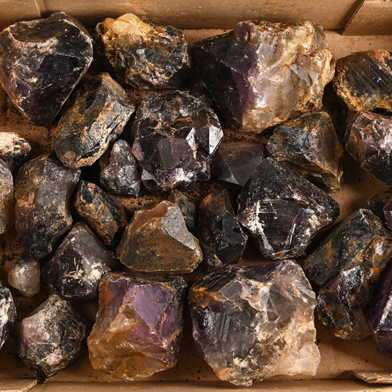 A Collection of Twenty Six [26] Large Amethyst Mineral Specimens
