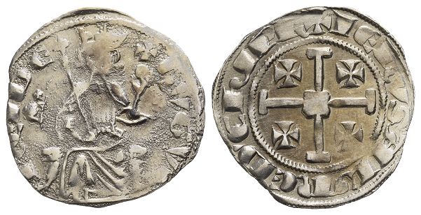 Crusasers. Lusignan Kingdom of Cyprus, Hugh IV AR Gros.