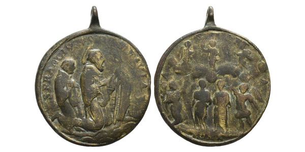 Saint Francis of Paola AE Amulet.