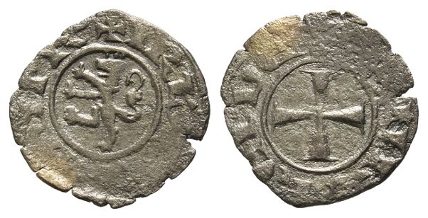 Crusaders. Lusignan Kingdom of Cyprus, Henry II BI Denier.
