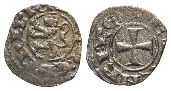 Crusaders. Lusignan Kingdom of Cyprus, Henry II BI Denier.