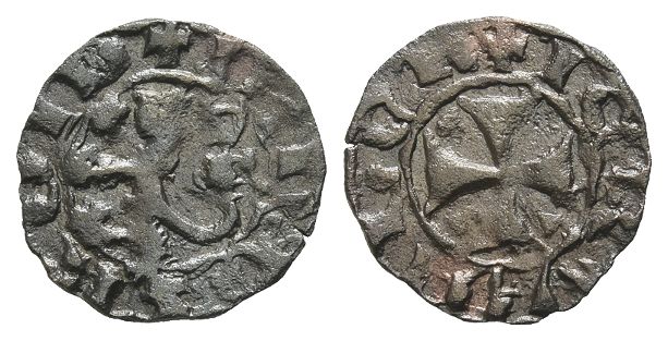 Crusaders. Lusignan Kingdom of Cyprus, Janus BI Denier.