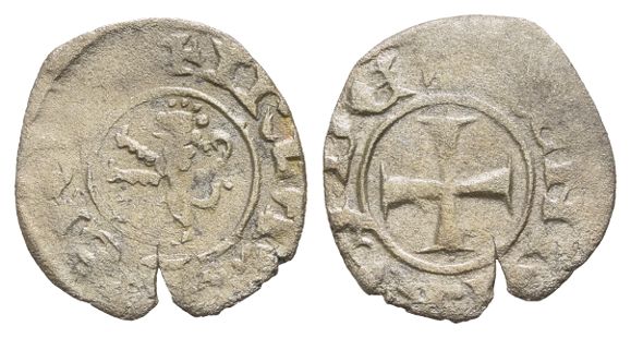 Crusaders. Lusignan Kingdom of Cyprus, Henry II BI Denier.
