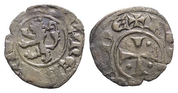 Crusaders. Lusignan Kingdom of Cyprus, Henry II BI Denier.