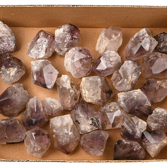 Group of Twenty Nine [29] Large Polished Amethyst Crystal Points