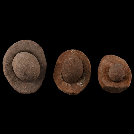 Group of Three [3] Kalahari Desert Wind Stones in Gift Bags