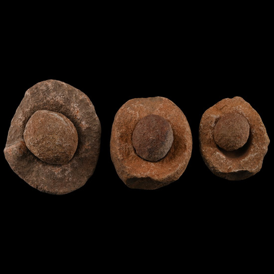 Collection of Three [3] Gift Bagged Kalahari Desert Wind Stones