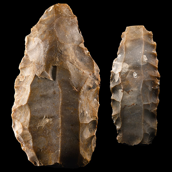 Very Large Stone Age Flint Core Group