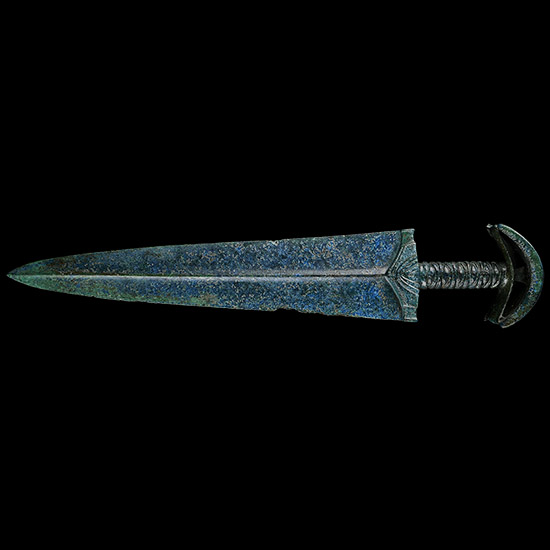 Large Luristan Marlik Type Bronze Short Sword